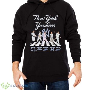 New York Yankees Aaron Judge Anthony Volpe Gleyber Torres Anthony and Gerrit Cole Abbey Road Shirt 9 New York Yankees Aaron Judge Anthony Volpe Gleyber Torres Anthony and Gerrit Cole Abbey Road Shirt - Men Black Hoodie