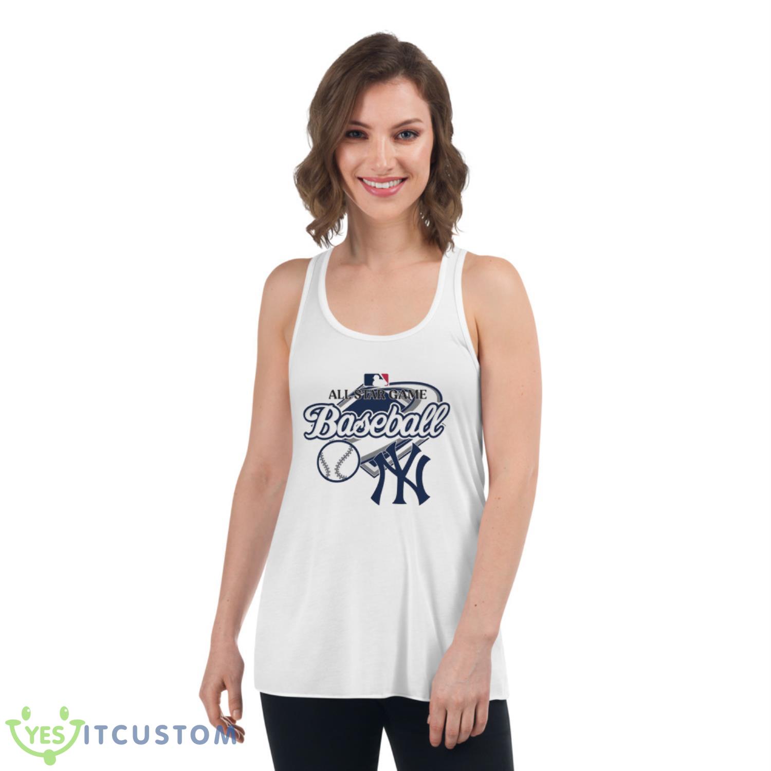 New York Yankees All Star Game Baseball Shirt 4 New York Yankees All Star Game Baseball Shirt - Women's Flowy Racerback Tank