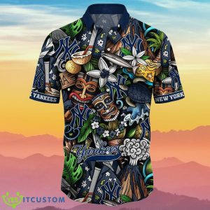 New York Yankees MLB Flower Hawaiian Best Gift Idea For Fans Product Photo 2