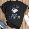 NFL Football Los Angeles Rams Cool Snoopy Shirt Best Fans Gift - Black T-Shirt