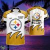 Nfl Pittsburgh Steelers Tommy Bahama Summer Beach Hawaiian Shirt And Short Product Photo 1