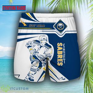 NHL Fans Buffalo Sabres Logo Set Hawaiian Shirt And Short Custom Name - Buffalo Sabres short