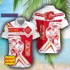 NHL Fans Calgary Flames Logo Set Hawaiian Shirt And Short Custom Name - Calgary Flames Hawaiian