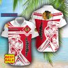 NHL Fans Chicago Blackhawks Logo Set Hawaiian Shirt And Short Custom Name - Chicago Blackhawks Hawaiian