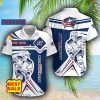 NHL Fans Columbus Blue Jackets Logo Set Hawaiian Shirt And Short Custom Name - Columbus Blue Jackets Hawaiian