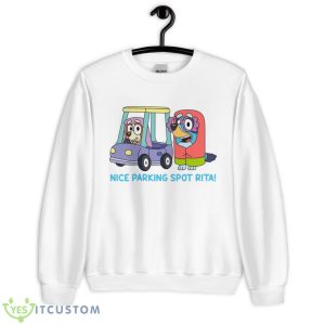 Nice Parking Spot Rita Shirt, Bluey And Bingo Shirt - Unisex Heavy Blend Crewneck Sweatshirt