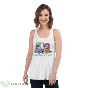 Nice Parking Spot Rita Shirt, Bluey And Bingo Shirt - Women's Flowy Racerback Tank