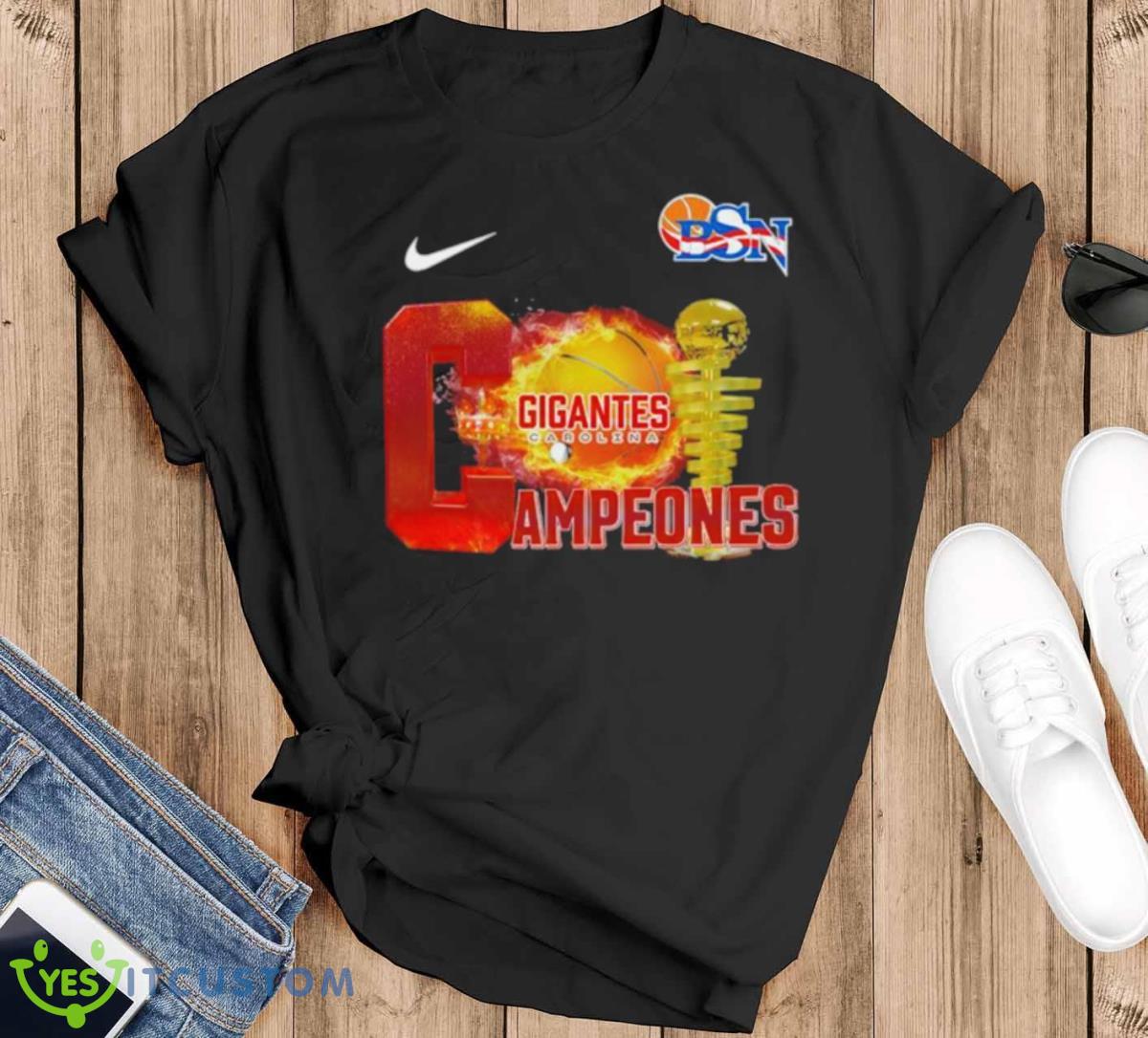 Nike Gigantes Carolina Campeones BSN 2023 Trophy Shirt Product Photo 1
