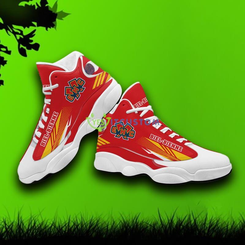 NL And Swiss League EHC Biel Logo Air Jordan 13 High Top Shoes For Men And Women 3 NL And Swiss League EHC Biel Logo Air Jordan 13 High Top Shoes For Men And Women - EHC Biel Air Jordan 13_4