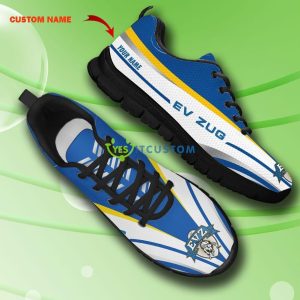 NL Swiss Super League Sport Shoes EV Zug Big Logo Sneakers Custom Name For Fans - EV Zug Sneakers_2