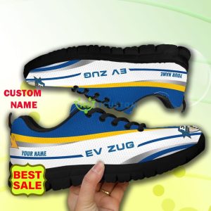 NL Swiss Super League Sport Shoes EV Zug Big Logo Sneakers Custom Name For Fans - EV Zug Sneakers_5