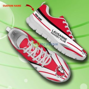 NL Swiss Super League Sport Shoes Lausanne Hockey Club Big Logo Sneakers Custom Name For Fans - Lausanne Hockey Club Sneakers_1