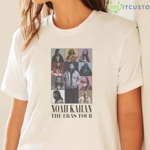 Noah Kahan The Eras Tour Shirt 9 Noah Kahan The Eras Tour Shirt - White Ladies T-Shirt