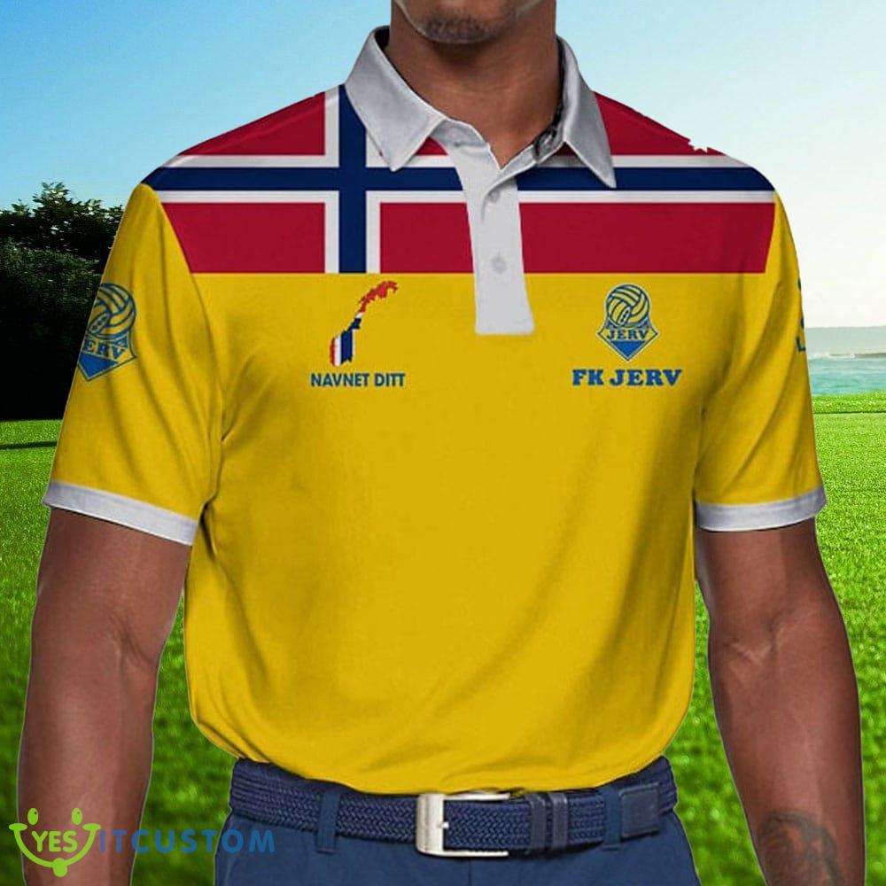 Norway Fotballklubben Jerv Team Logo Golf Polo Shirt For Fans Custom Name 5 Norway Fotballklubben Jerv Team Logo Golf Polo Shirt For Fans Custom Name - Norway Fotballklubben Jerv Polo Shirt_1