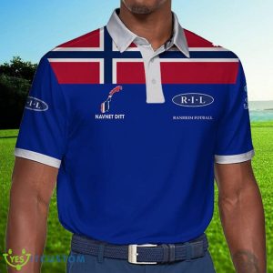 Norway Ranheim Fotball Team Logo Golf Polo Shirt For Fans Custom Name - Norway Ranheim Fotball Polo Shirt_1