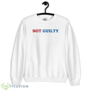 Not Guilty Funny White T Shirt Gift For Men And Women - 18000 Unisex Heavy Blend Crewneck Sweatshirt