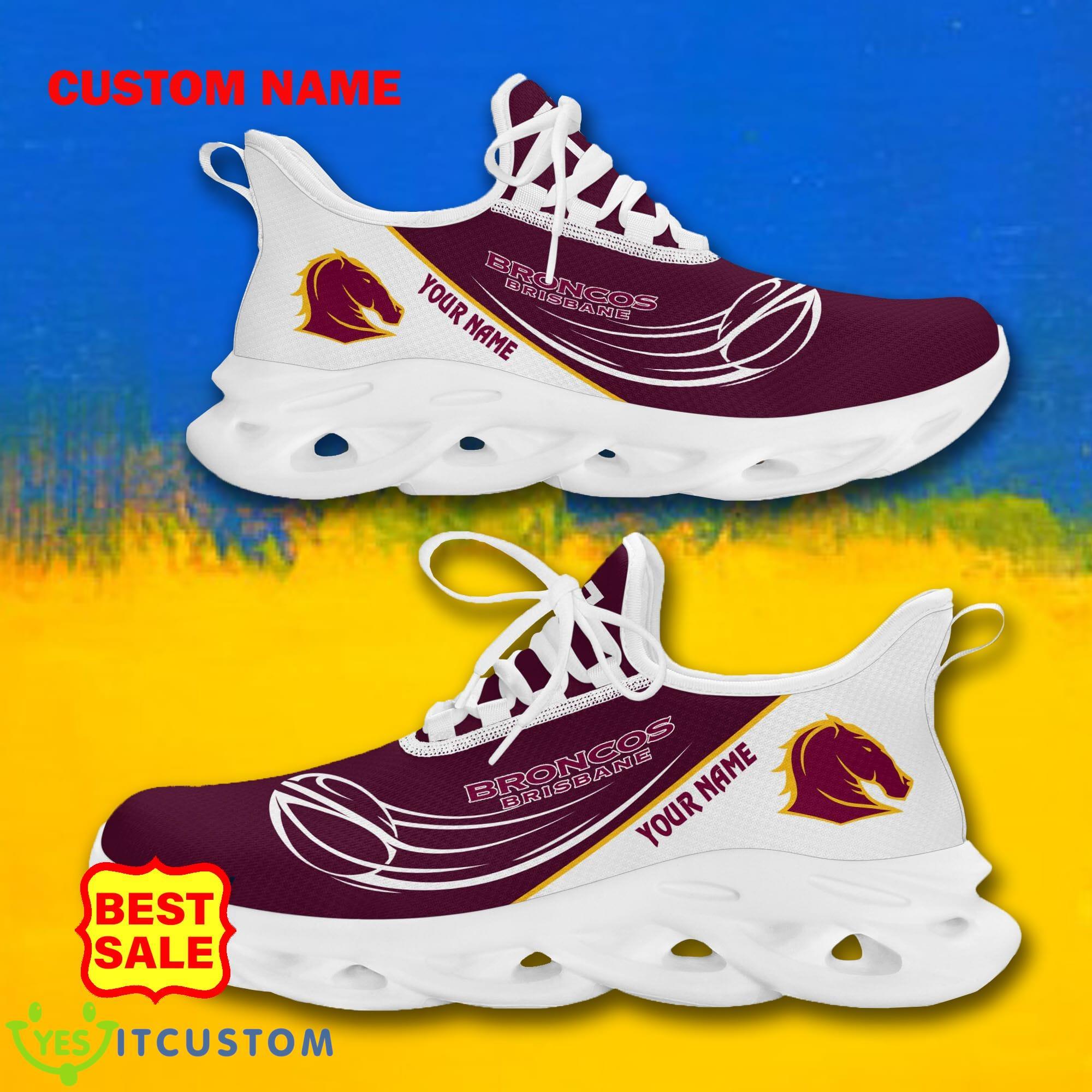 NRL Sneakers Brisbane Broncos Big Logo Max Soul Shoes Custom Name For Fans 2 NRL Sneakers Brisbane Broncos Big Logo Max Soul Shoes Custom Name For Fans - Brisbane Broncos Max Soul Shoes_4