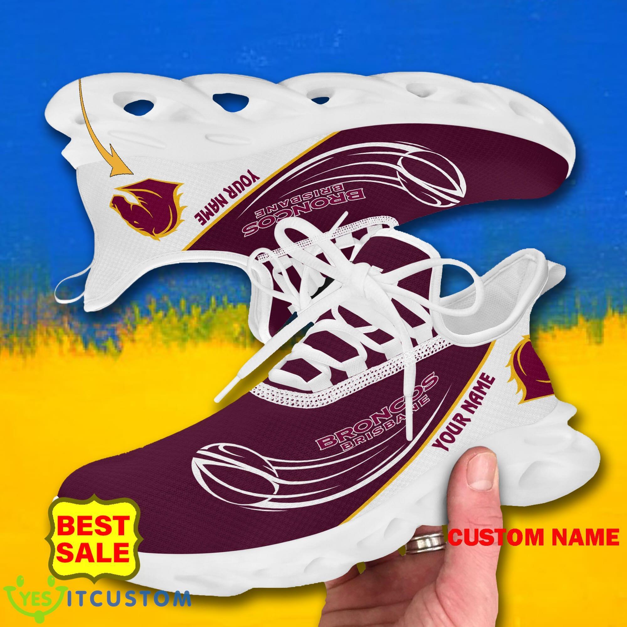 NRL Sneakers Brisbane Broncos Big Logo Max Soul Shoes Custom Name For Fans 3 NRL Sneakers Brisbane Broncos Big Logo Max Soul Shoes Custom Name For Fans - Brisbane Broncos Max Soul Shoes_5