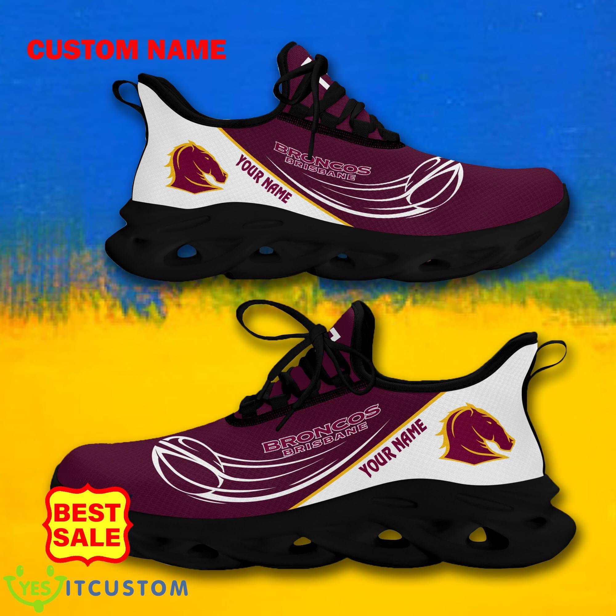NRL Sneakers Brisbane Broncos Big Logo Max Soul Shoes Custom Name For Fans 5 NRL Sneakers Brisbane Broncos Big Logo Max Soul Shoes Custom Name For Fans - Brisbane Broncos Max Soul Shoes_7