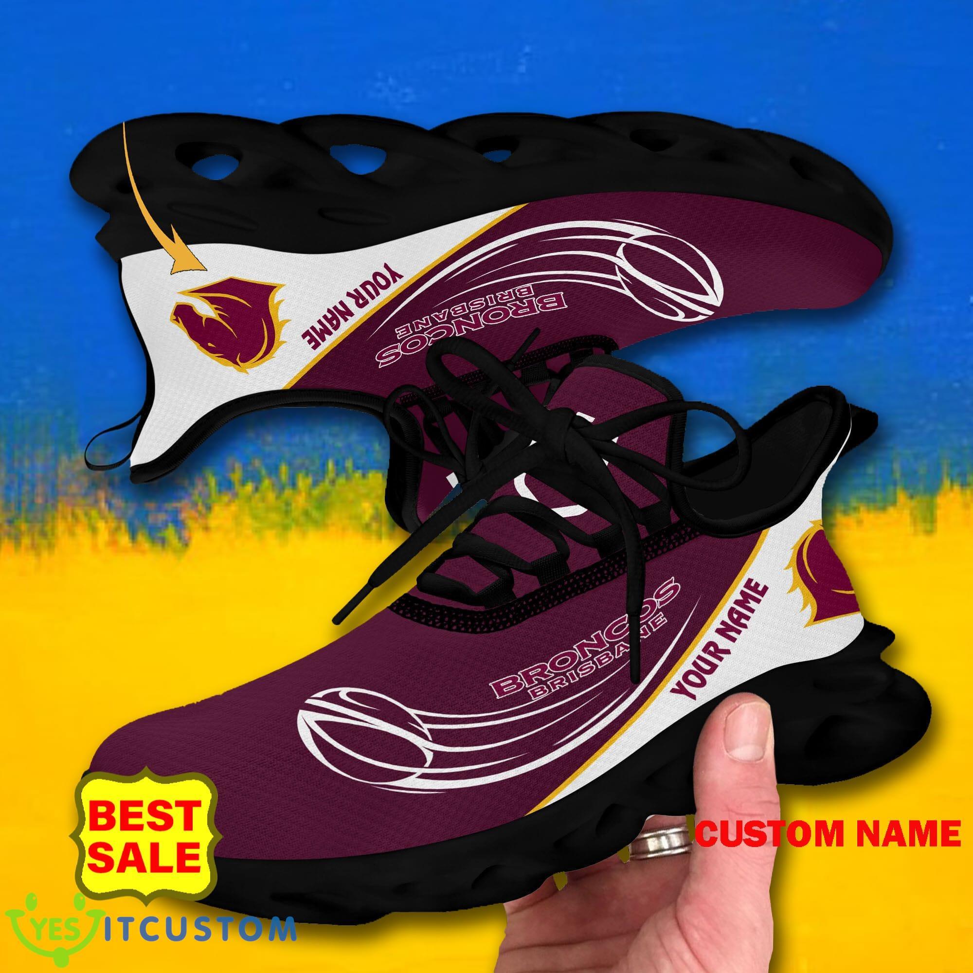 NRL Sneakers Brisbane Broncos Big Logo Max Soul Shoes Custom Name For Fans 6 NRL Sneakers Brisbane Broncos Big Logo Max Soul Shoes Custom Name For Fans - Brisbane Broncos Max Soul Shoes_8