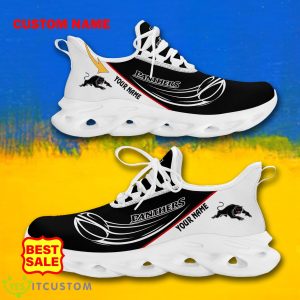 NRL Sneakers Penrith Panthers Big Logo Max Soul Shoes Custom Name For Fans - Penrith Panthers Max Soul Shoes_4