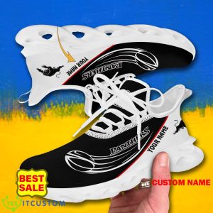 NRL Sneakers Penrith Panthers Big Logo Max Soul Shoes Custom Name For Fans - Penrith Panthers Max Soul Shoes_5