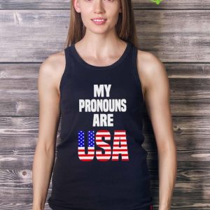 Official My Pronouns Are Usa Shirt For Men Women Youth Trending 2023 - Ladies Tank Top