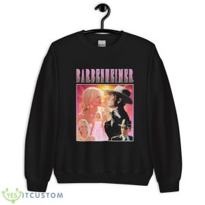 Oppenheimer Barbie Movie Fan Collage Shirt - Unisex Crewneck Sweatshirt
