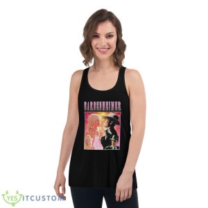 Oppenheimer Barbie Movie Fan Collage Shirt - Women's Flowy Racerback Tank