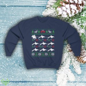 Orcas Pulling Santa Sleigh Funny Killer Whale Ugly Christmas Sweatshirt 8 Orcas Pulling Santa Sleigh Funny Killer Whale Ugly Christmas Sweatshirt - Orcas Pulling Santa Sleigh Funny Killer Whale Ugly Christmas Sweatshirt Whale Lover Gift Christmas Orca Shirt_4