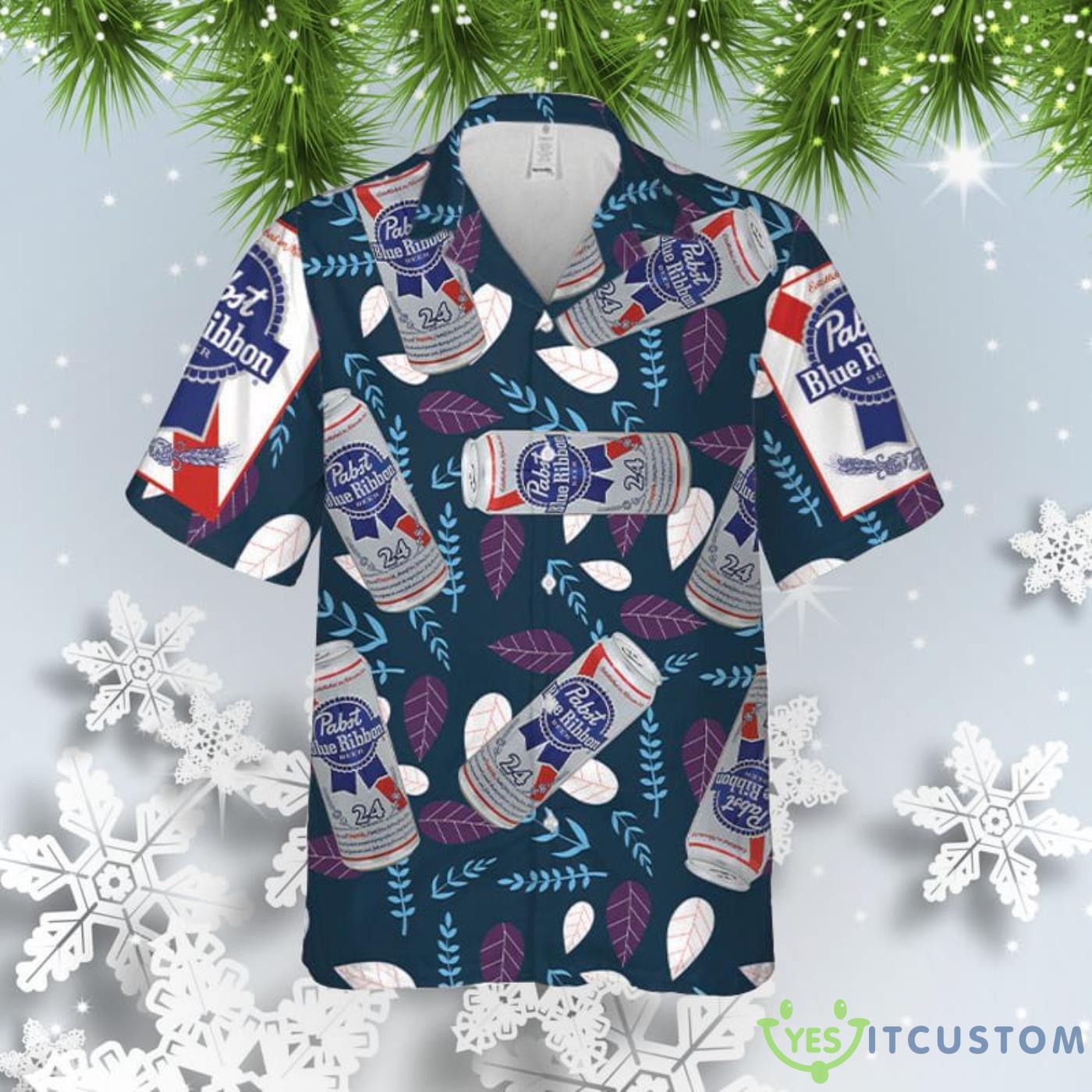 Pabst Ribbon Beach Lover 3D Hawaiian Shirt For Men And Women 4 Pabst Ribbon Beach Lover 3D Hawaiian Shirt For Men And Women Product Photo 1