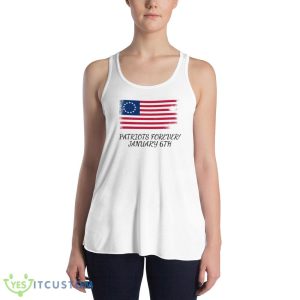 Patriots Forever! Funny White T Shirt Gift For Men And Women - 8800 Women's Flowy Racerback Tank