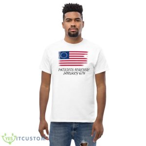 Patriots Forever! Funny White T Shirt Gift For Men And Women - Men’s Classic Tee Gildan 5000