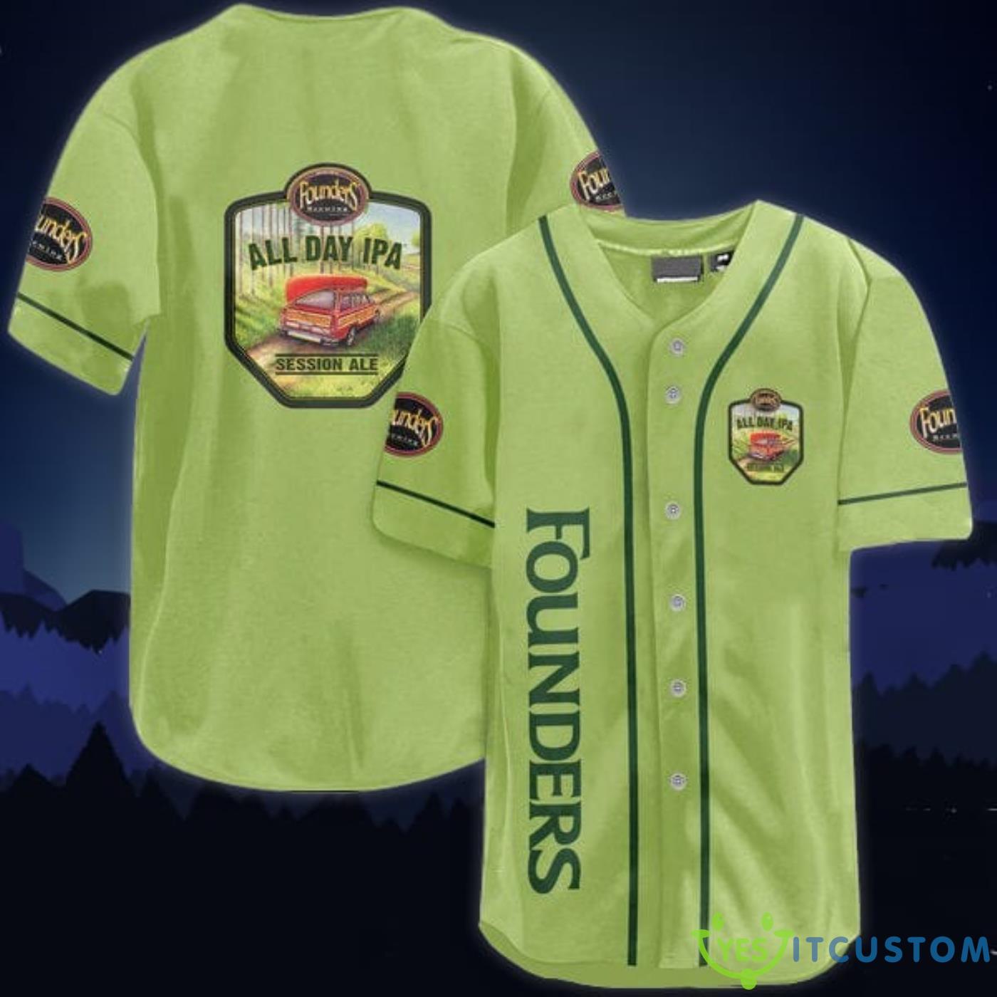 Pea Founders Brewing Baseball Jersey Shirt 3 Pea Founders Brewing Baseball Jersey Shirt Product Photo 1
