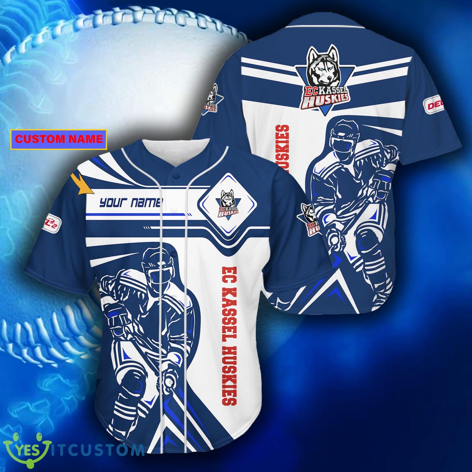 Penny Del Custom Name Kassel Huskies Logo DEL2 Fans Baseball Jersey Shirt 3 Penny Del Custom Name Kassel Huskies Logo DEL2 Fans Baseball Jersey Shirt Product Photo 1