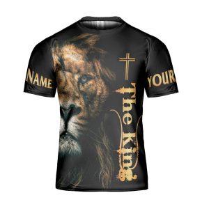 Personalised Be Hold He Is Coming Christian Jesus Lion Jesus Religious For Christian 3D T Shirt Gift For Men And Women - 240723-170502