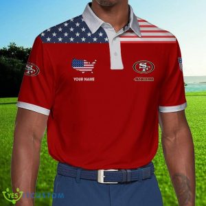 Personalized Name NFL Logo San Francisco 49ers Polo Golf Shirt For Fans - San Francisco 49ers Polo Shirt_1