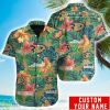 Personalized NHL Anaheim Ducks Tropical Floral Hawaiian Shirt Product Photo 1