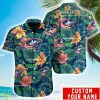 Personalized NHL Columbus Blue Jackets Tropical Floral Hawaiian Shirt Product Photo 1