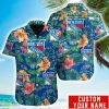 Personalized NHL New York Rangers Tropical Floral Hawaiian Shirt Product Photo 1