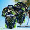 Personalized Seattle Seahawks NFL Flower Summer Tropical Hawaiian Shirt Product Photo 1