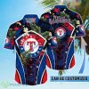 Personalized Texas Rangers MLB Flower Summer Tropical Hawaiian Shirt Product Photo 1