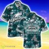 Philadelphia Eagles Nfl Tropical Tree Background Full Print Hawaiian Shirt Gift For Fans Product Photo 1