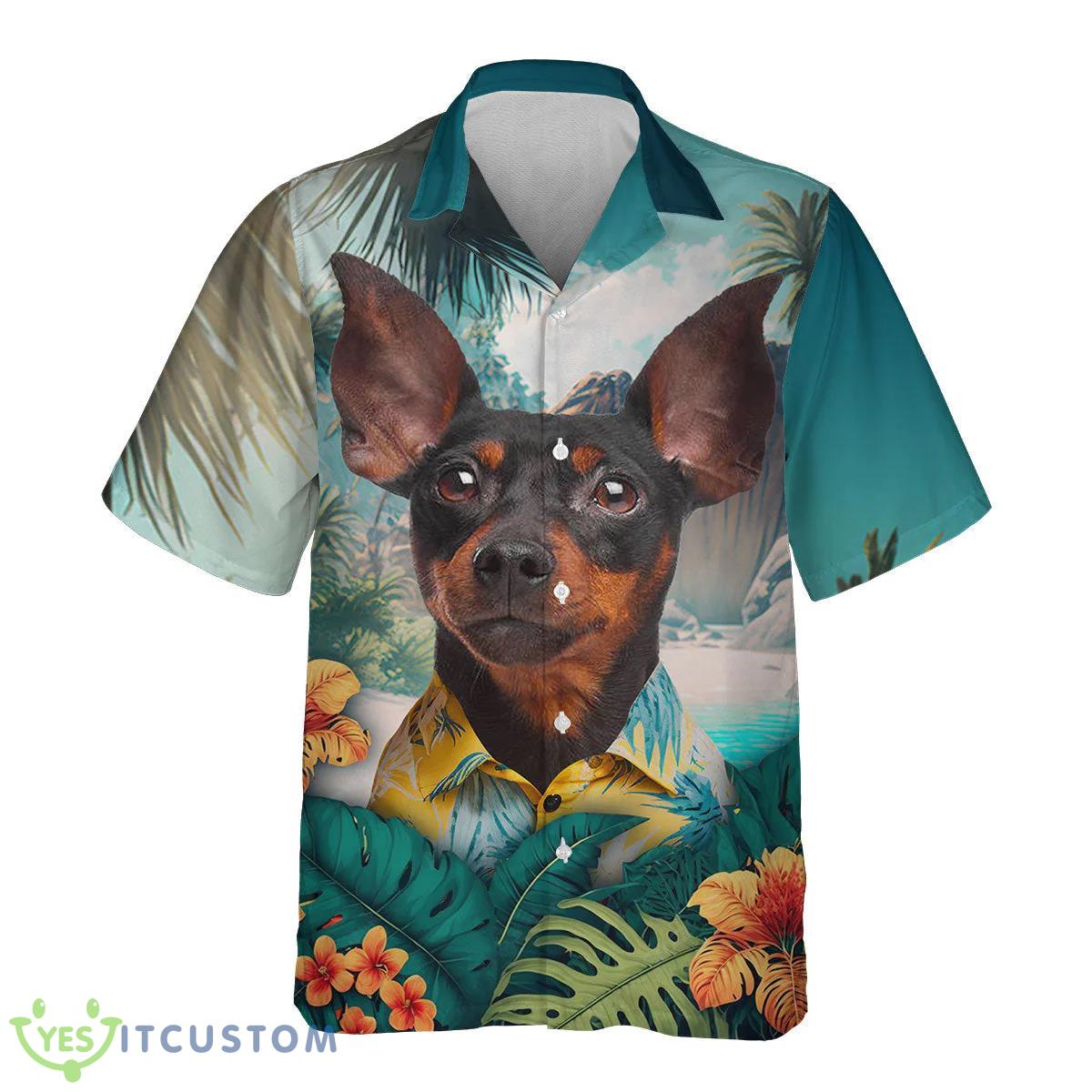Pinscher All Printed 3D Hawaiian Shirt For Dog Lover 7 Pinscher All Printed 3D Hawaiian Shirt For Dog Lover Product Photo 2