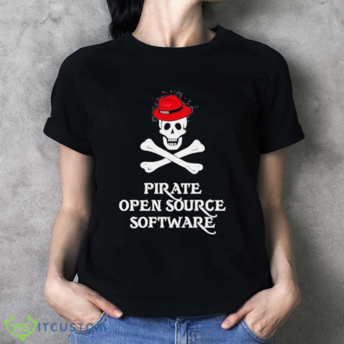 Pirate Open Source Software Shirt 2 Pirate Open Source Software Shirt - Ladies T-Shirt