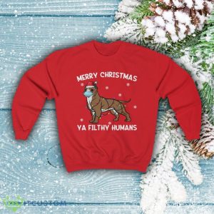 Pitbull Santa Sweatshirt Men And Women Gift Christmas - Pitbull Santa Sweatshirt, Merry Christmas Pitbull Long Sleeve Shirt, Dog Clothes, Funny Pitbull Christmas, Pitbull Owner Dog Lover Gift_2