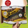 Pittsburgh Steelers Custom Name Air Jordan 13 Sneakers Best Gift For Men And Women Product Photo 1