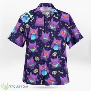 PKM Gengar Cute Hawaiian Shirt For Fans Product Photo 2