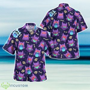 PKM Gengar Cute Hawaiian Shirt For Fans Product Photo 1