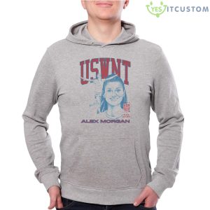 Playa Society Uswnt Alex Morgan T-Shirt - Grey Unisex Hoodie